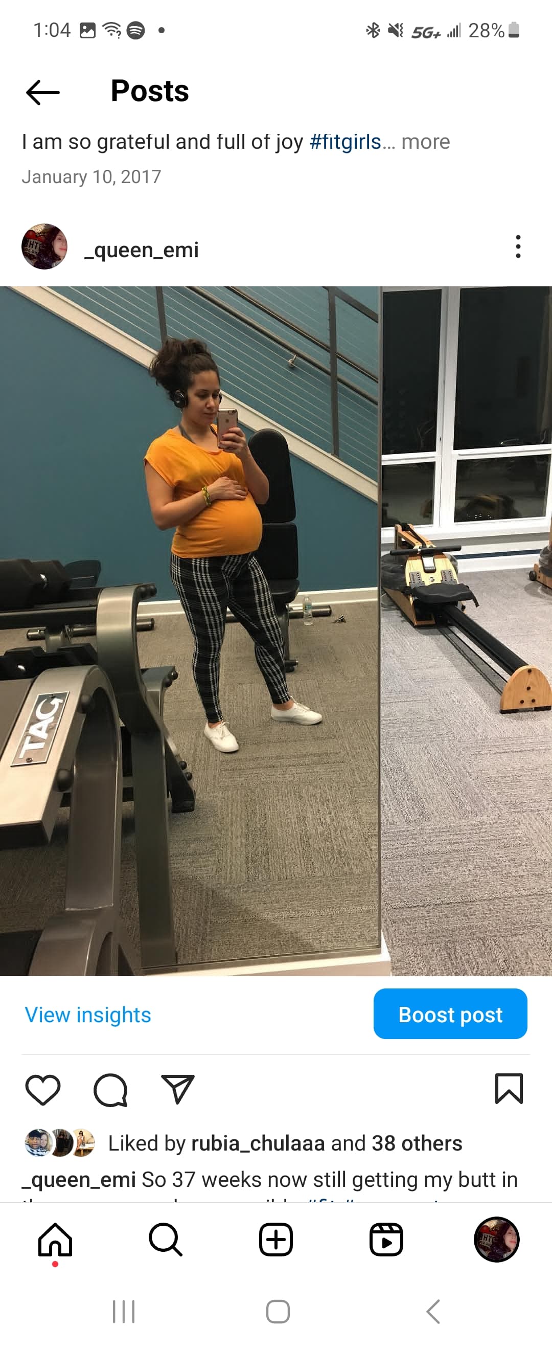 Emily Nunez training at 37 weeks pregnant